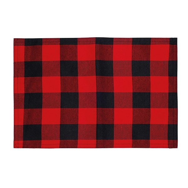 Lugar Americano Xadrez Vermelho e Preto 50X35