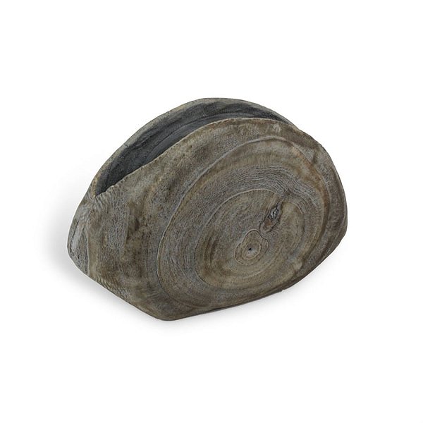 Cachepot em Madeira Concha 30x12x21