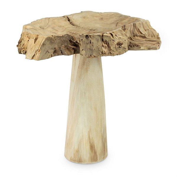 Suporte em Madeira com Pé Decorativo 33x25x32