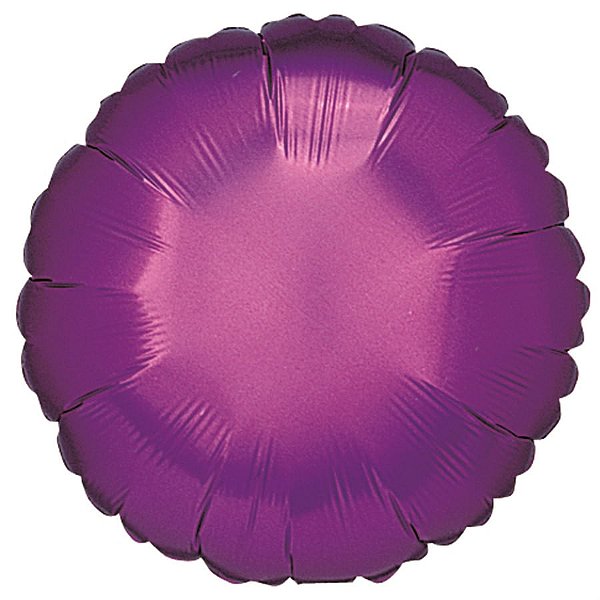 Balão Metalizado Redondo Roxo 18'' / 45cm