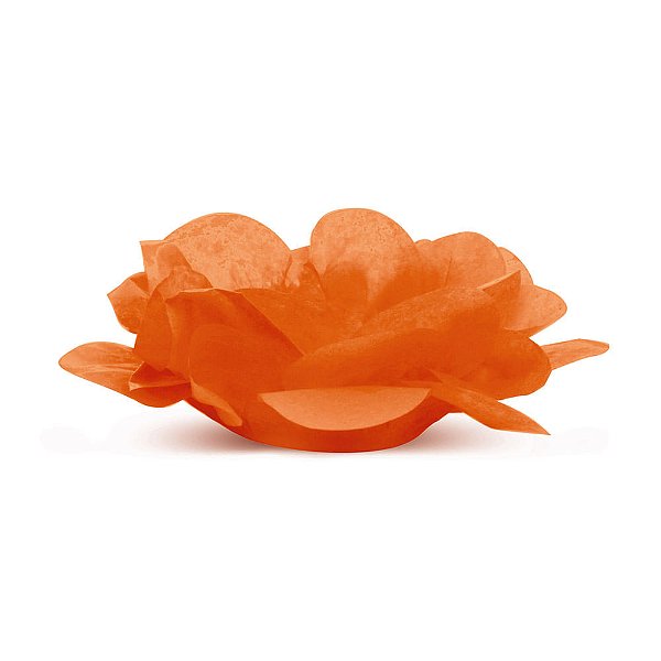 Forminha para Doce Roses sem Folhas Laranja - 40 Un