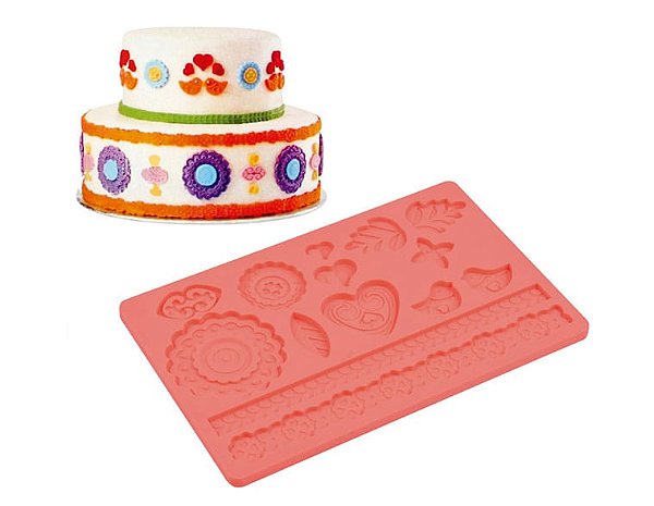 Molde de Silicone Confeitaria - FT207