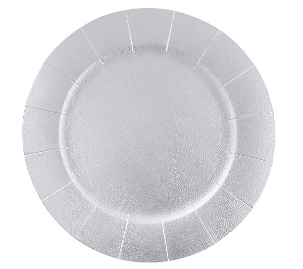 Sousplat de Papel 33cm Prateado