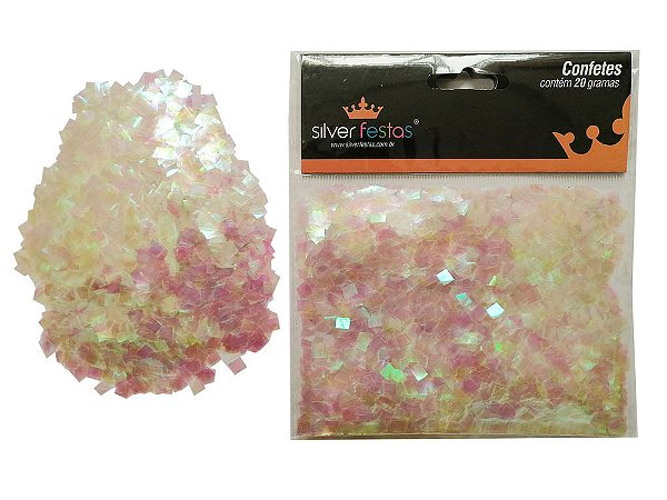 Confetes 20g Mini Quadrado Furta Cor