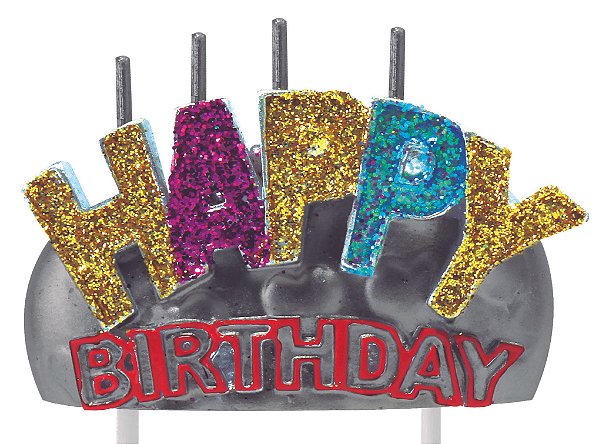 Vela Happy Birthday Colorida