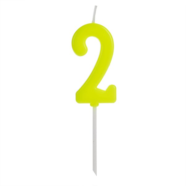 Vela Pick Amarelo Número 2