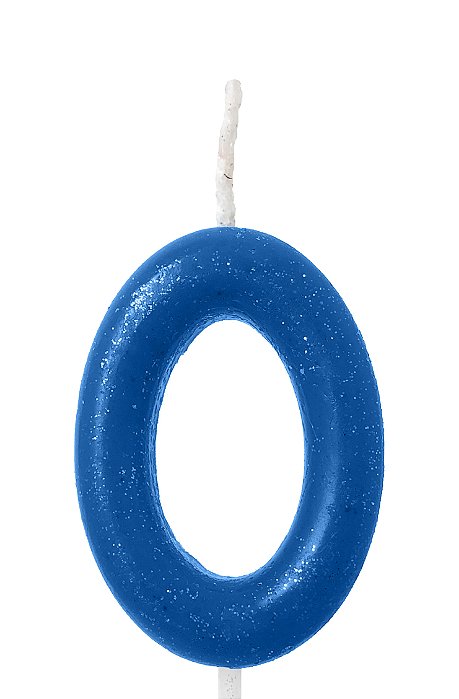 Vela Azul Neon Número 1