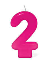 Vela Rosa Número 2