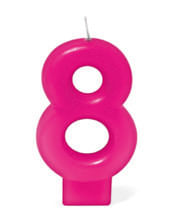 Vela Rosa Número 8