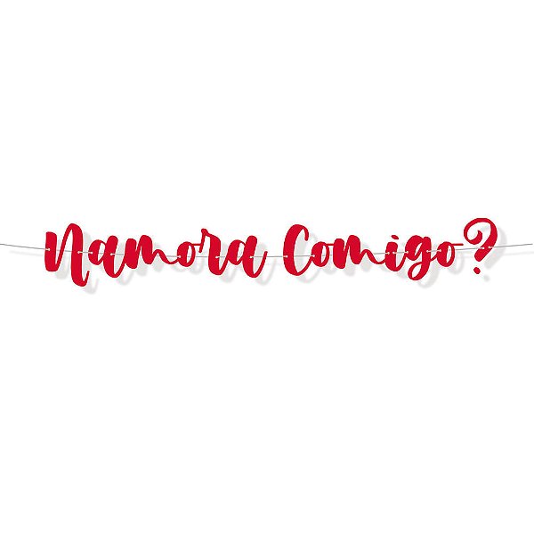Faixa Decorativa Lettering Namora Comigo