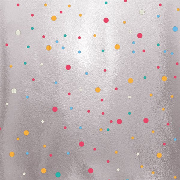 Embalagem Laminada para Bolo Colors Prata 20x22 - 50 Un