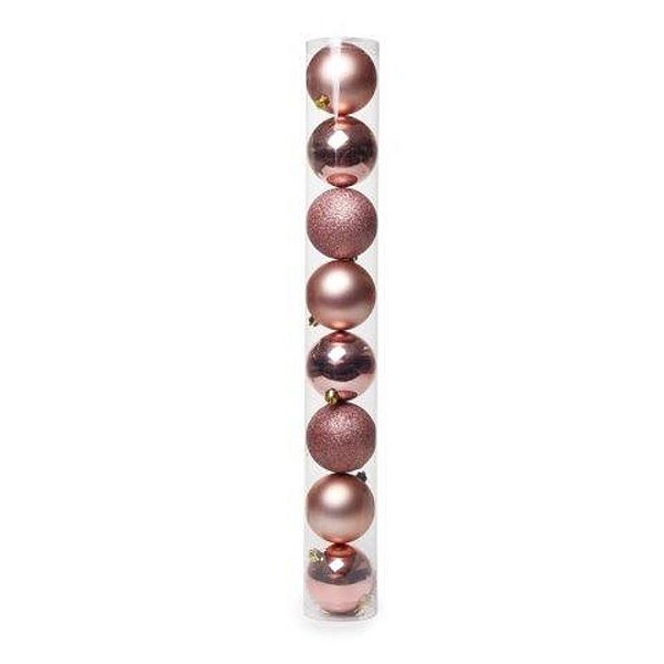 Bolas Lisa Rose 6cm - 8 Un