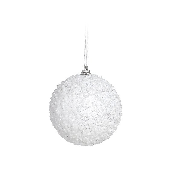 Bola Branco 8cm - 6 Un
