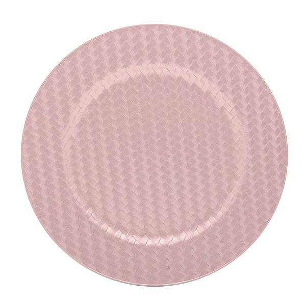 Sousplat Detalhe de Corda Rose Gold