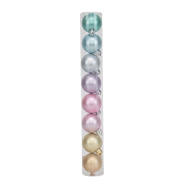 Bola Rainbow Mate 4cm - 8 Un