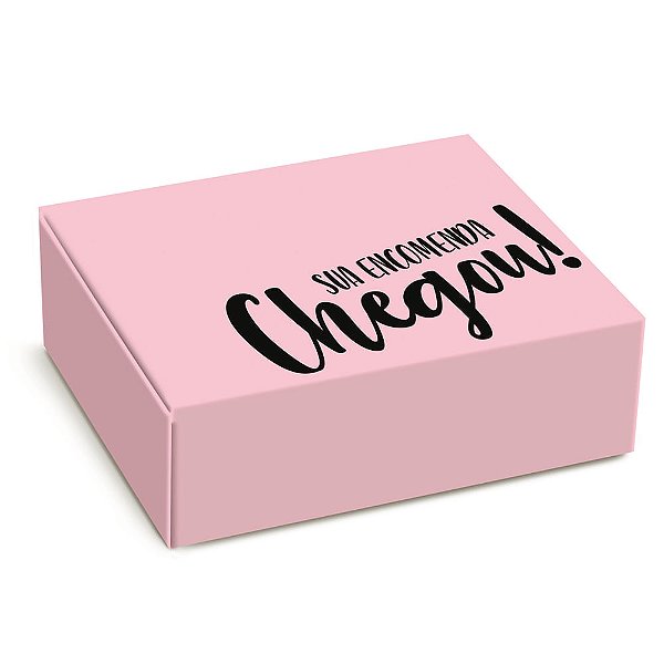 Caixa Para Entrega Sua Encomenda Chegou Rosa Velho 26x17x8,5cm - 1 Un