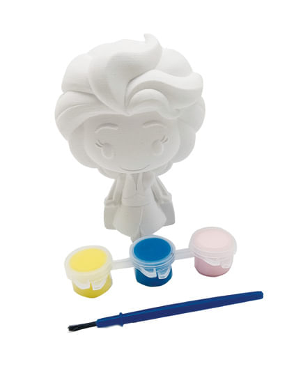 Lembrancinha - Kit Pintura em Gesso Elsa - 4 Un