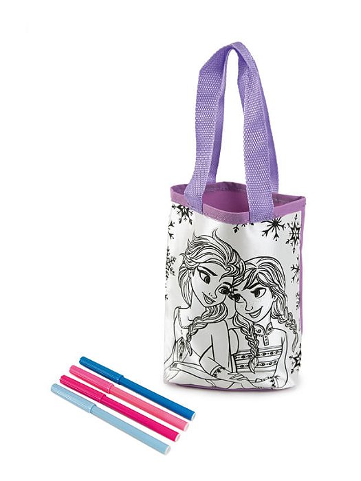 Lembrancinha - Bolsa Grande com Alça Frozen Branco - 1 Un