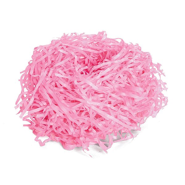 Palha de Papel Seda Decorativa Rosa com 50G - 1 Un