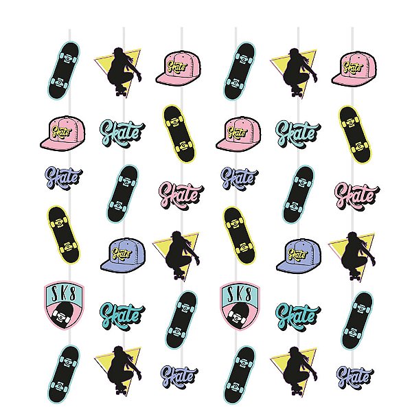 Cortina Decorativa Skate - 6 Un
