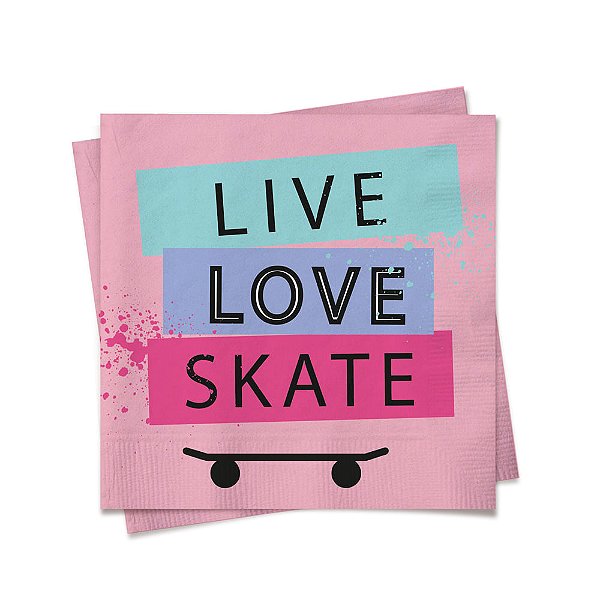 Guardanapo Skate 24,5X24,5 - 20 Folhas