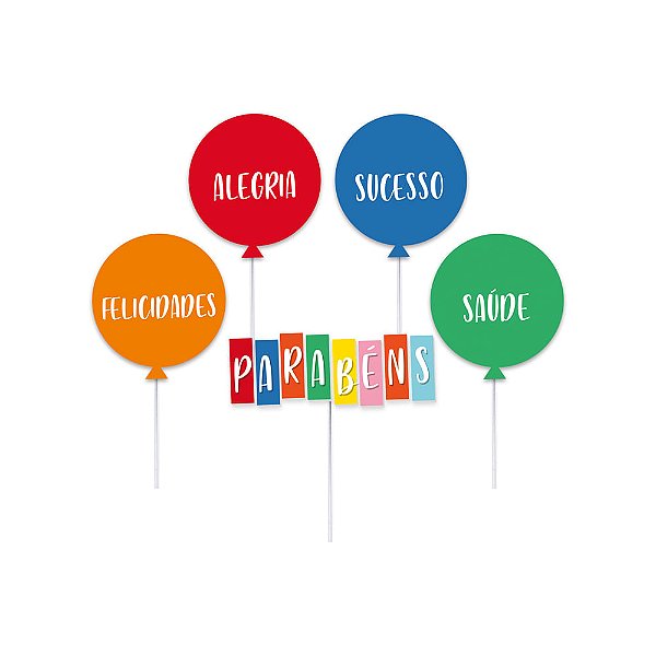 Pick Decorativo Dia De Festa - 12 Un