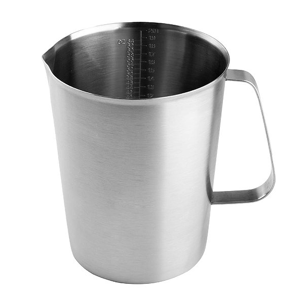 Medidor Copo Sem Tampa Aço Inox 1 Litro - Cromus Allonsy