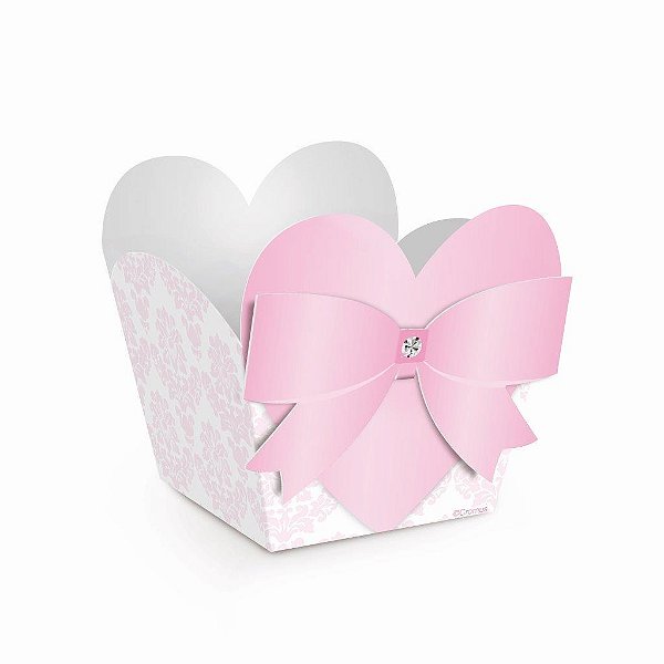 Cestinha com Aplique Ballet P 5,5X5,5X6 - 10 Un