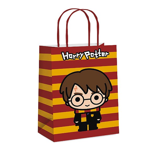 Sacola Papel Harry Potter M 26X19,5X9,5