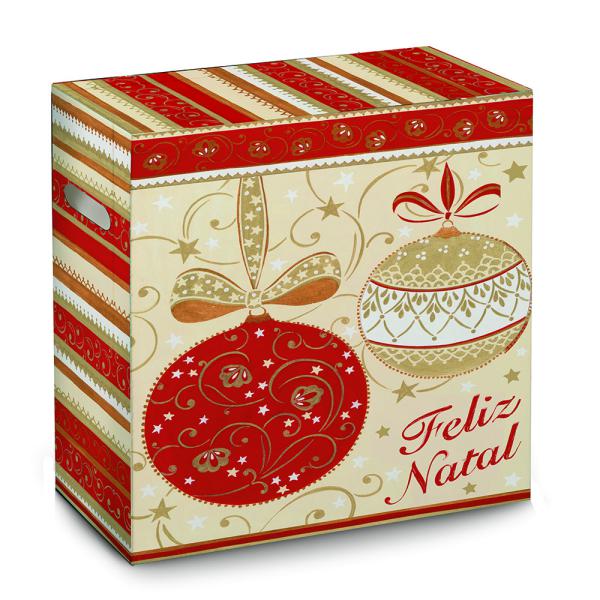 Caixa Cesta de Natal Noveline 30X19X38