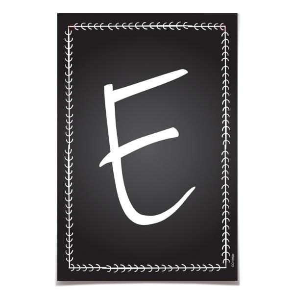 Letra para Faixa Decorativa e Lousa - 6 Un