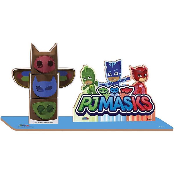 MDF Enfeite de Mesa PJ Mask - Festcolor - 1Un