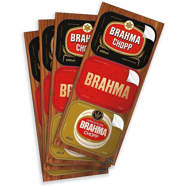 Adesivo Retangular Brahma - Festcolor - 12Un