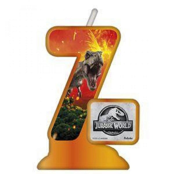 VELA TEMATICA JURASSIC World Nº 7 - Festcolor - 1Un