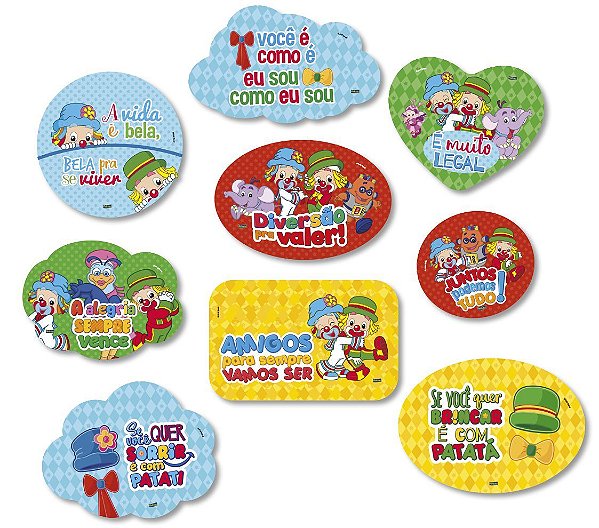 Kit Placas Parque Patati Patatá - Festcolor - 09Un