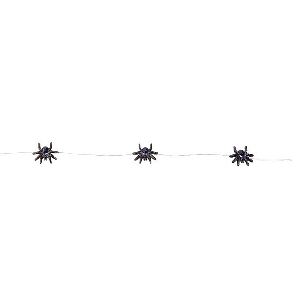 Varalzinho Aranha Preto para Decoração de Halloween - Cromus - 1Un
