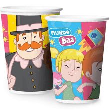Copo de Papel Festa Mundo Bita 180ml - 12 unidades - Regina