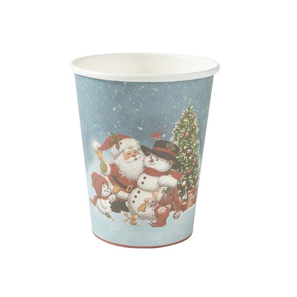Copo de Papel 270ml Natal Papai Noel - 10 Un