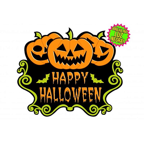 Painel Happy Halloween Neon - 1 Un