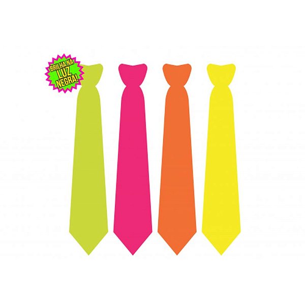 Gravata Neon - 12 Un