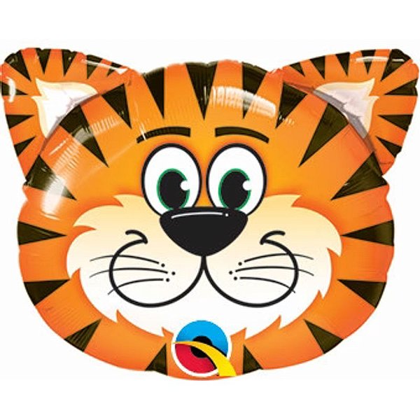 Balão Qualatex 14" - Shape Solto - Tigre Sorridente - 1 Un