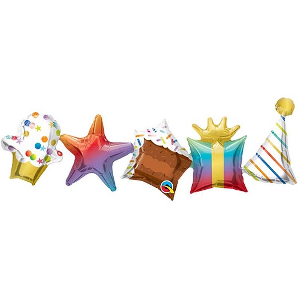 Balão Qualatex 11" - Garland Balloon - Birthday-Garland - 1 Un