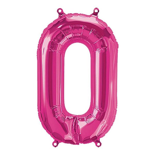 Balão Qualatex 34" - Letra - O Magenta - 1 Un