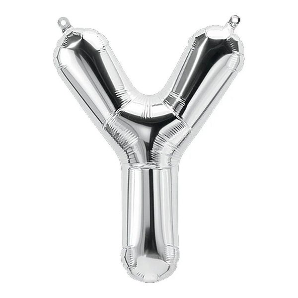 Balão Qualatex 34" - Letra - Y Prata - 1 Un