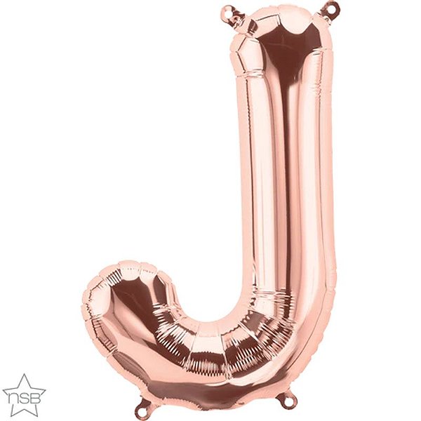 Balão Qualatex 34" - Letra - J Rosê - 1 Un