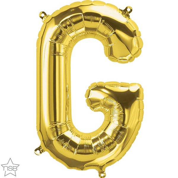Balão Qualatex 34" - Letra - G Ouro - 1 Un