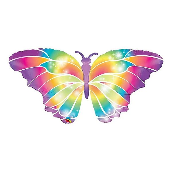 Balão Qualatex 44" - Shape - Borboleta Luminosa - 1 Un