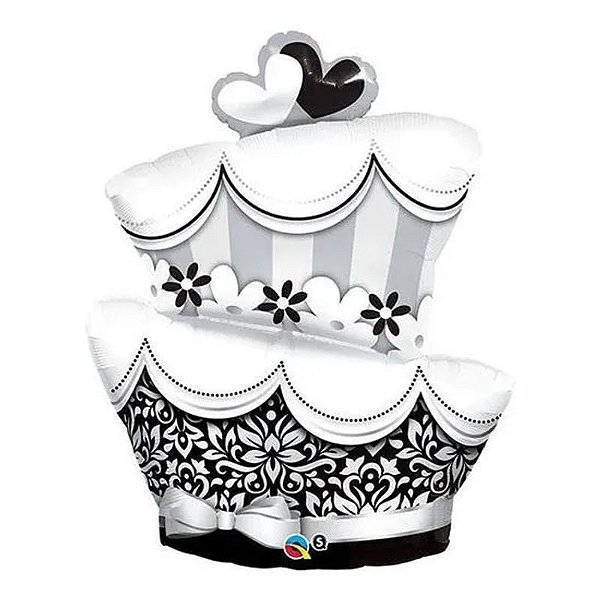 Balão Qualatex 41" - Shape - Bolo De Casamento Fabuloso - 1 Un