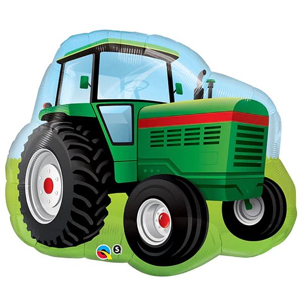 Balão Qualatex 34" - Shape - Trator Da Fazenda - 1 Un