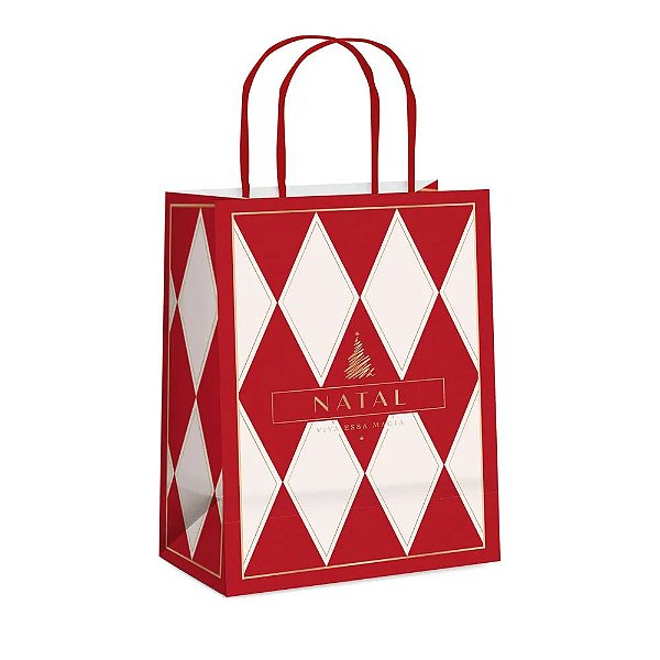 Sacola de Papel Lines G 32x26,5x13cm - 10 Un